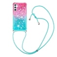 thumbnail image 1 of Funda para Samsung Galaxy A54 5G Brillantina Líquida Divertida Reluciente y con Cristales en Movimiento Cuerpo Cruzado con Cordón Ajustable, 1 of 5