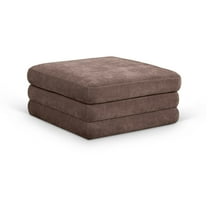 Meridian Furniture Stellar Brown Chenille Fabric Modular Ottoman
