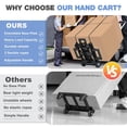 thumbnail image 5 of Folding Hand Truck Aluminum Trolley,Small Dolly, Foldable Hand Cart Collapsible 2 Wheel Luggage Trolley  Foldable Dolly Expandable Large Chassis Foldable into Backpack, 5 of 8