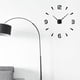 thumbnail image 4 of Reloj de pared europeo estereoscópico 3D grande, creativo y de lujo, para decoración del hogar y la oficina (esfera negra con espejo, sin batería), 4 of 7
