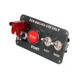 thumbnail image 1 of Interruptor de encendido del motor con patrón de carbono interruptor de encendido de botón modificado 12V-24V ShuxiuWang 8390606324009, 1 of 1