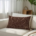 thumbnail image 3 of Brown Plants Throw Pillow Cover, Pillowcase Protectors with Zipper, Breathable Decorative Lumbar Pillow Case Cover, Farmhouse Rustic Farm Leaves Branches Pillow Shams for Couch Sofa 12x20Inch, 3 of 8