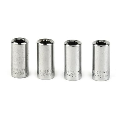 4PCS 1/4\" Square Drive to 1/4\" Hex Socket Bit Adapter Set for Screwdrivers