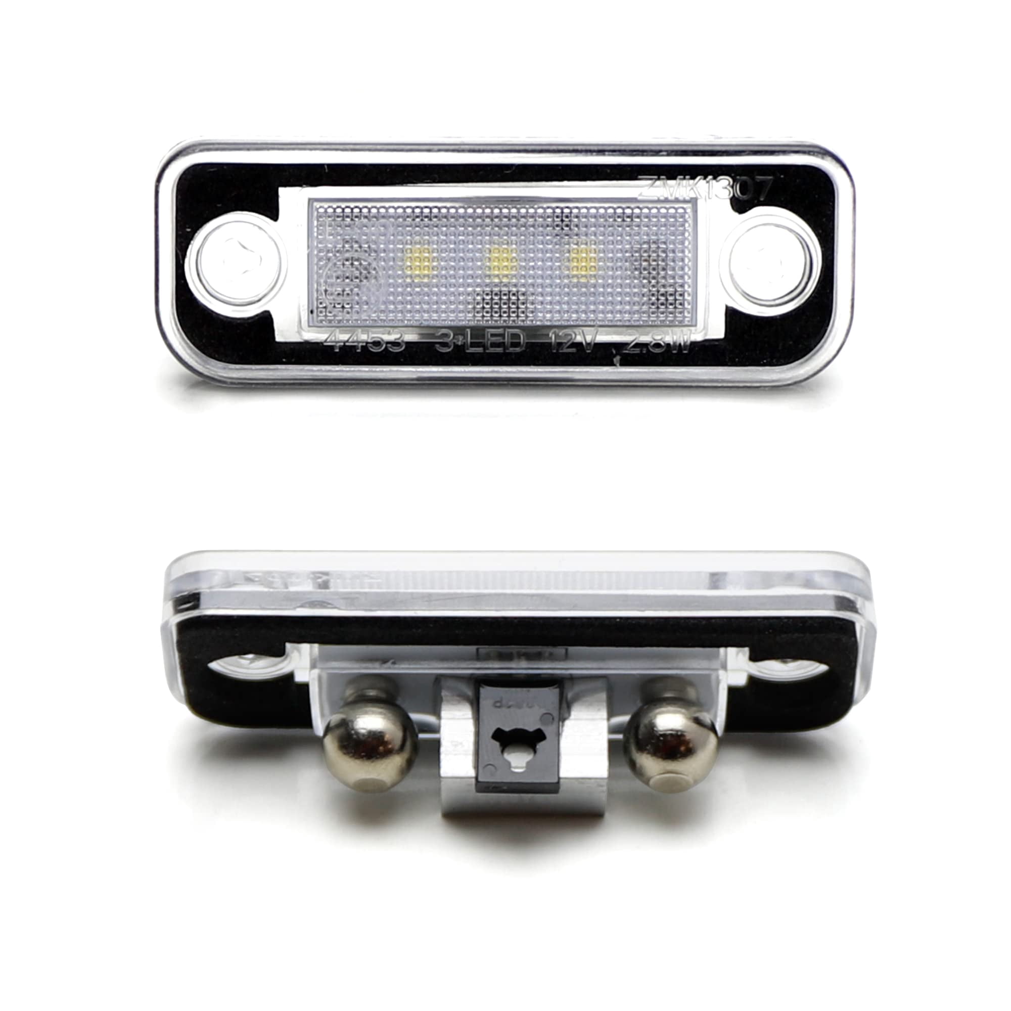 Direct Fit 3W Full LED License Plate Light Kit For 2012-2016 Pre-LCI Tesla Model S, Powered by 3pc Xenon White LED & Can-bus Error Free