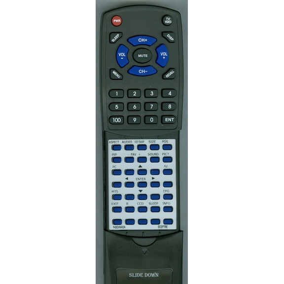 Replacement Remote for SCEPTRE RTX42GVNAGA, X42GVNAGA