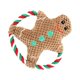 thumbnail image 5 of EeaseMX Juguete navideño con sonido de ventilación para muelas de la guarda, cuerda de algodón con dibujos animados, sonido de rechinamiento de dientes, juguete de peluche para masticar (marrón), 5 of 7