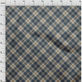 thumbnail image 4 of oneOone Viscose Jersey Blue Fabric Checks Diy Clothing Quilting Fabric Print Fabric By Yard 60 Inch Wide, 4 of 4