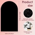 thumbnail image 3 of Threns Wedding Arch Cover Arch Backdrop Cover Double Sided Spandex Arch Backdrop Stand Covers Round Top Arch Frame Cover with Elastic,Black,6.56 × 3.28 ft, 3 of 8