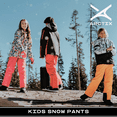 thumbnail image 4 of Arctix Kids's Insulated Snow Pants with Reinforced Knees and Seat, Water Resistant Snow Pants for Skiing & Snowboarding (Fuchsia, L), 4 of 8