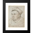 thumbnail image 2 of Hans Holbein The Elder 19x24 Black Modern Framed Museum Art Print Titled - Portrait of the Dominican Priority Dr. Johann Faber (1512-15), 2 of 5