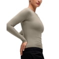 thumbnail image 3 of CRZ YOGA Softembrace Crewneck Long Sleeve Workout Top, Ultra Soft, Shirts for Women, 3 of 5