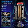 thumbnail image 4 of 2PCS H11B LED Headlight Bulb Turbo 80W 30000LM Low Beam High Beam 6000K White for Fiesta Plug and P, 4 of 5