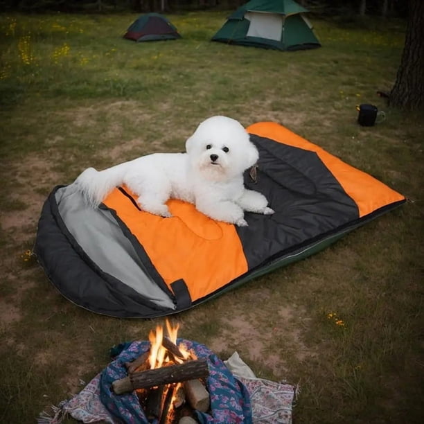 de Dormir para Perros de Invierno, Impermeable, para Exteriores, Almohadilla para Perrera,Lavable,con Cremallera,Suministros para Calentar Mascotas para Caminatas y Mochileros