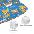 thumbnail image 3 of Yiaed Corgi Dog Face Print Brushed Microfiber Envelope Pillowcases, Standard,Envelope Closure Pillow Cases(No pillow core)-16"x24", 3 of 6