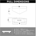 thumbnail image 4 of Franklin Brass P40833k Half Diamond 3 Or 3-3/4" Dual Center To Center Finger Cabinet Pull, 4 of 5