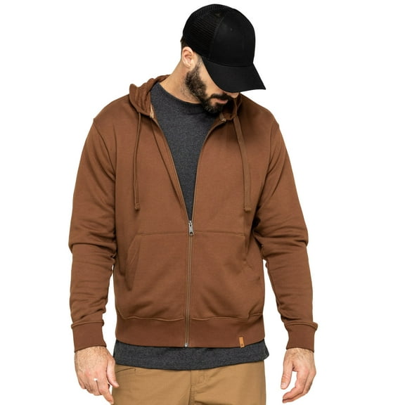 Wrangler Men's Riggs Full Zip Hooded Work Jacket Coffee X-Large US