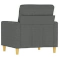 thumbnail image 3 of vidaXL Fauteuil Gris Foncé 60 cm Tissu, 3 of 5