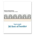 thumbnail image 3 of Straight Borders, 3" x 3 ft, Black/White Rainbows, 12/Pack | Bundle of 2 Packs, 3 of 4