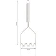 thumbnail image 2 of Presse-purée de qualité supérieure en acier inoxydable pour une purée de pommes de terre crémeuse - Ustensile de cuisine - Va au lave-vaisselle - Accessoires de cuisine pour toute la famille, 2 of 5