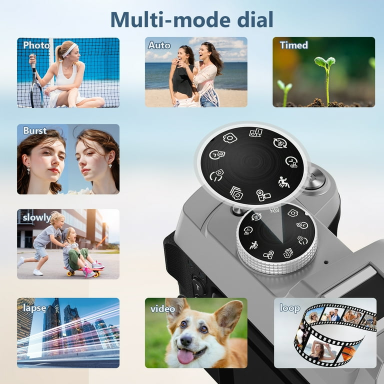 XLURC 6K Digital Camera for Photography 84MP Digital Cameras with