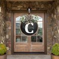 thumbnail image 4 of Clearance! Unique A Z Last Name Year Round Front Door Wreath With Bow 16, 4 of 4