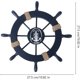 thumbnail image 2 of Decoración de madera de la pared de la rueda del barco del timón del pirata con el ancla, 2 of 5