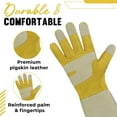 thumbnail image 5 of HANDLANDY Rose Gloves for Men & Women, Long Leather Gardening Gloves Thorn Proof, Best Garden Gifts & Tools for Gardener, 5 of 7