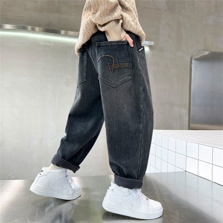 XQYLOS Boys Light Wash Denim Pants Children's Boys Jeans Pants - Main Image