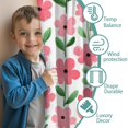thumbnail image 3 of Blackout Kids Curtains,Pioneer Flower Floral Print Pattern Childrens Insulated Curtains Set Of 2,Bedroom Essentials,Toddler Room Decor 52"x63", 3 of 5
