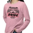 thumbnail image 2 of Tiger Bride Long Sleeve Shirt Unisex Medium Pink, 2 of 5