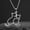 Silver Color, variant on Cute Hugging Cats Kitten Necklace for Women 14K Yellow Gold Animal Dog Pet Pendant Necklaces Jewelry Gift Trend