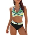 thumbnail image 1 of New & Trending Bpxiofoy Bikini Sets for Women, Triangle Bikini Sets for Women, Beach Vacation Clothes for Women, Bathing Suits Color Block Bikini Sets, Beach Vacation Essentials, Yellow S, 1 of 5