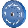 thumbnail image 1 of Bingirl High - Quality 45LB Blue Rubber Bumper Plate with Printed Lettering, 1 of 6