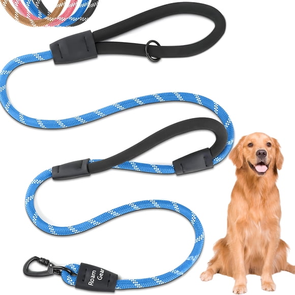 Correa para perros Roam Gear de 6 pies con 2 asas acolchadas para tamaños medianos y grandes