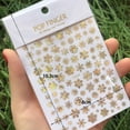 thumbnail image 6 of Kripyery 1 Sheet Luminous Self Adhesive Strong Stickiness Nail Sticker 3D Christmas Snowflake Themed Nail Art Manicure Nail Supplies, 6 of 8