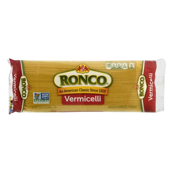 Ronco Vermicelli Enriched Spaghetti Product Pasta, 32 oz