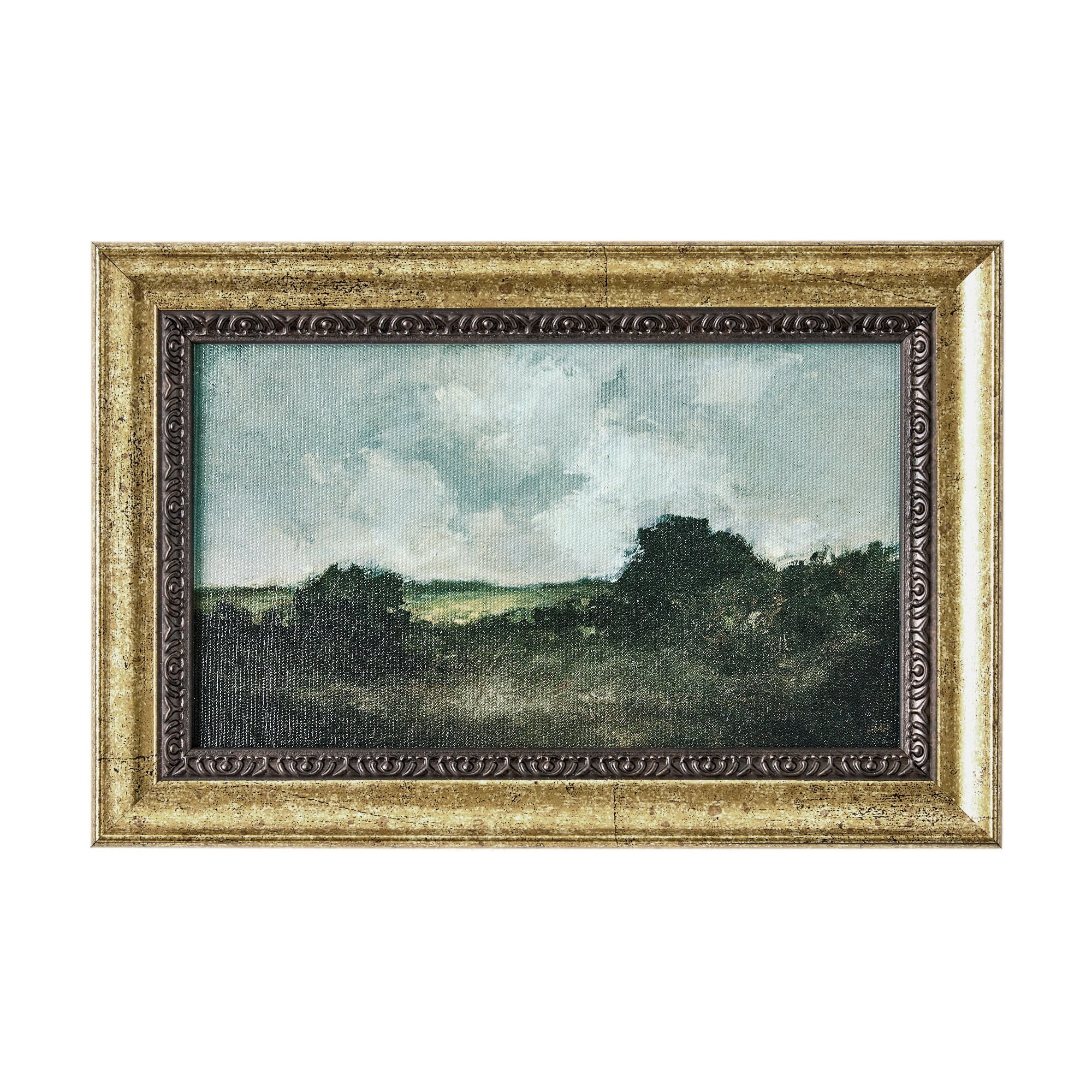 Beautiful Classic Landscape Wall Art Set of 3, Vintage Framed Wall Décor, Gold Brushed Multi-Size Frames, Farmhouse Landscape Art for Living Room, Office, Entry