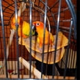 thumbnail image 2 of Winter Warm Bird Nest House Shed Hut Hanging Hammock Cage Plush Birds Hut Hideaway for Parrot Bird Cage S, 2 of 5