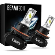 BEAMTECH H13 LED Bulb, 50W 6500K 8000Lumens Extremely Brigh CSP Chips
