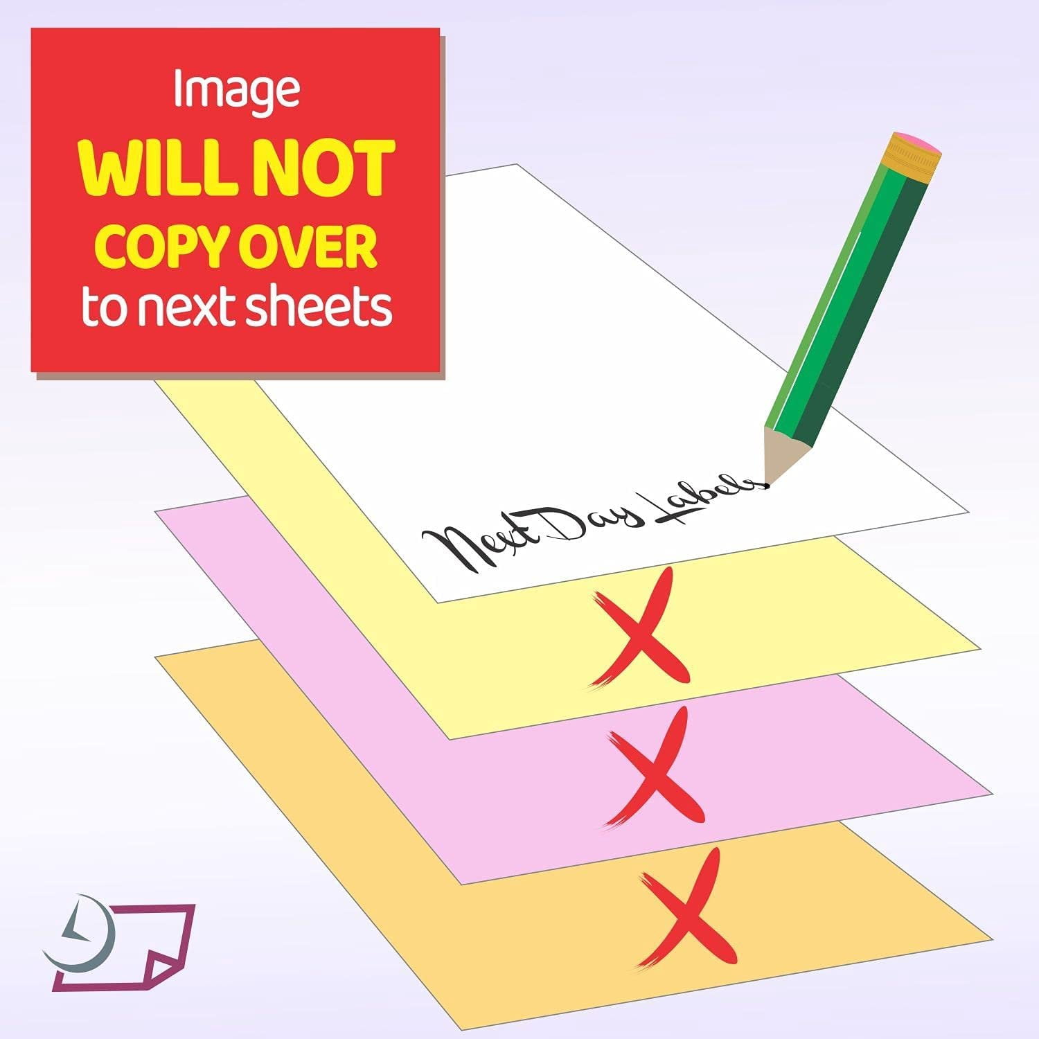 "Plain" Collated Color Paper Not Carbonless for Laser and Ink Jet Printers 4 Part, Pack
