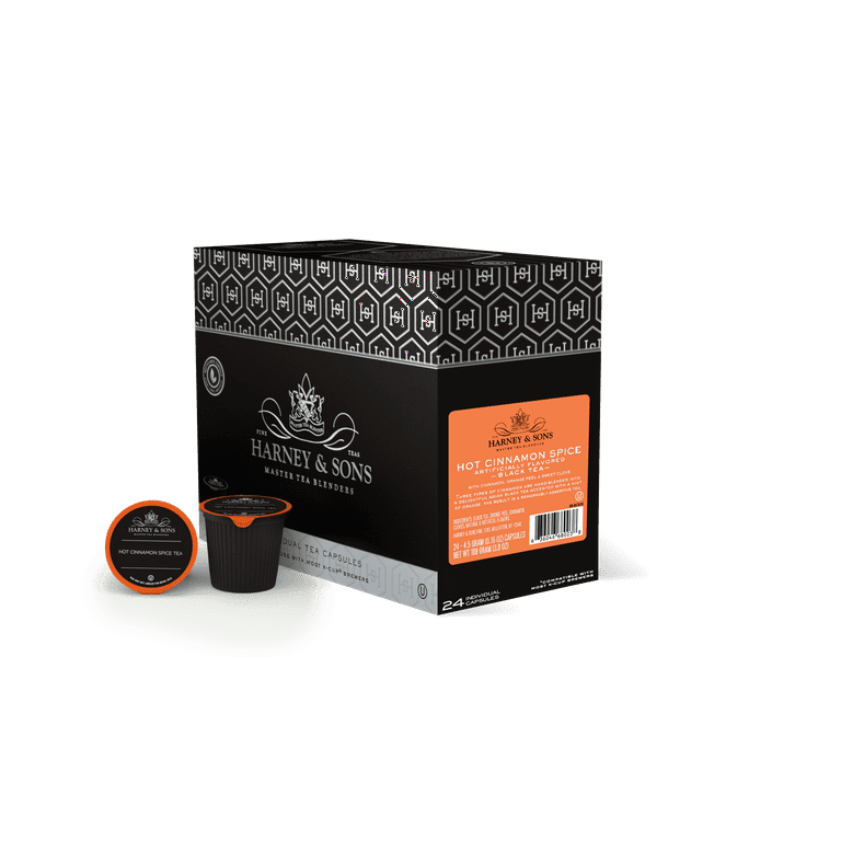 Harney and Sons Hot Cinnamon Spice Tea K-Cup Pods, 96 Pack