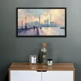 thumbnail image 3 of Asian Landscape Painting Abstract Wall Art Shanghai Wall Decor Framed Canvas Wall Art For Home Decoration, 3 of 8