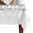 thumbnail image 4 of Grey Christmas Table Cloth Waterproof Tablecloths, Vintage Farmhouse Pine Tree Snowflakes Tablecloth Dining Table Cover for Kitchen Party Tabletop Outdoor, Rectangle Tablecloth 52x70 Inch, 4 of 9
