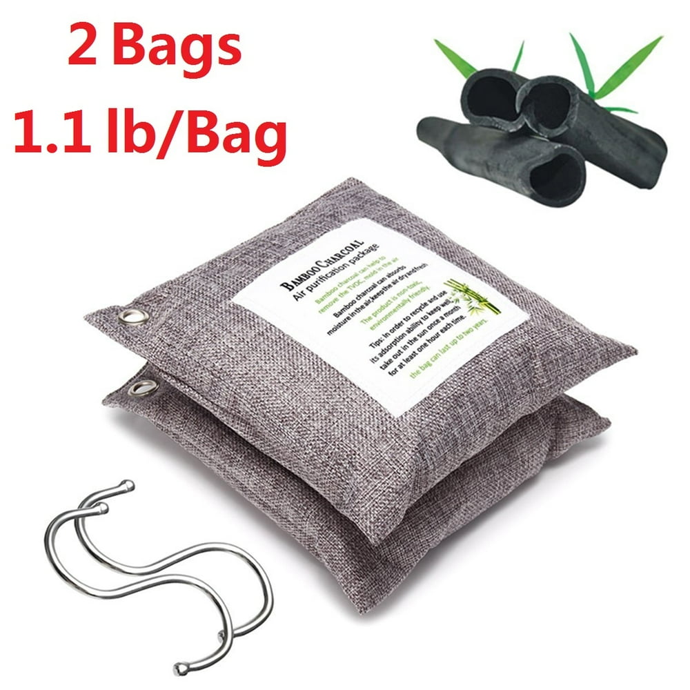 5 Pack Nature Fresh Air Purifier Bags Activated Bamboo Charcoal Air