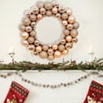 thumbnail image 6 of OEFNTAC Decorations Christmas Wreath Gold Red Scene Decoration Hanging Door Window Festive Holiday Ornament Home Party Decor 13.78in Halloween Yard Decorations, 6 of 6