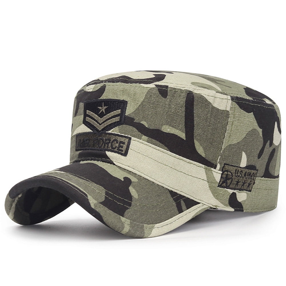US Marines Corps Cap Hat Military Hats Camouflage Flat Top Hat Men