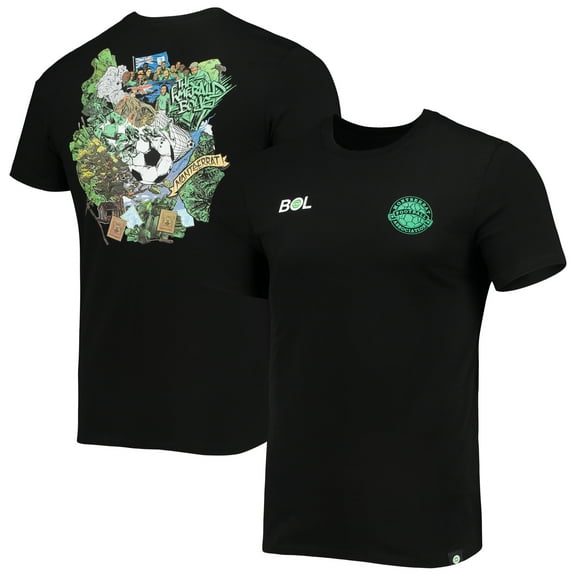 Men's Black Montserrat National Team Volcano T-Shirt