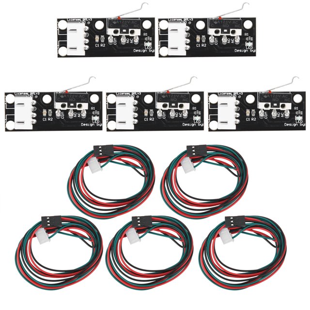 Mechanical Limit Switch with 3‑Pin 70cm/27.6in Cable Printing Accessories for Endstop 3D PrinterBlack