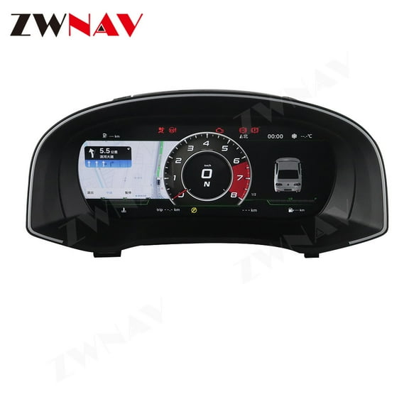 ZWNAV 12.3 inch car LCD digital instrument panel instrument cluster speedometer suitable for Volkswagen Passat 2011-2015 LCD Instrument Cluster