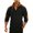 Black, variant on Color Block Polo for Men Color Blocking Quarter-Zip Mock Neck Raglan Sleeve Top Raglan Sleeves for Winter Layering Street Look